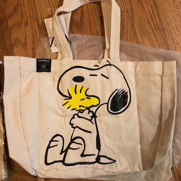 Snoopy peanuts bag cartoon canvas tote shoulder bag cute shopping - Picture 5 of 7